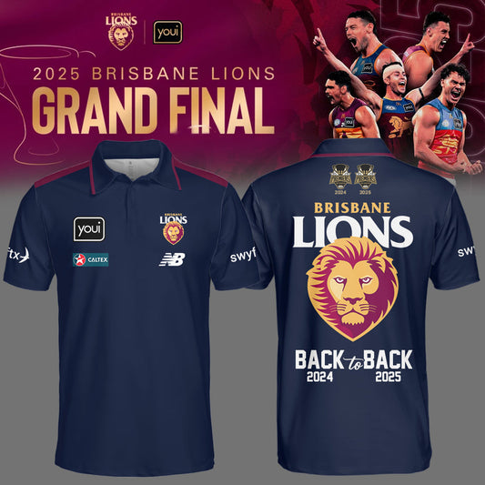 Brisbane Lions– AFL 2025 Champions Polo