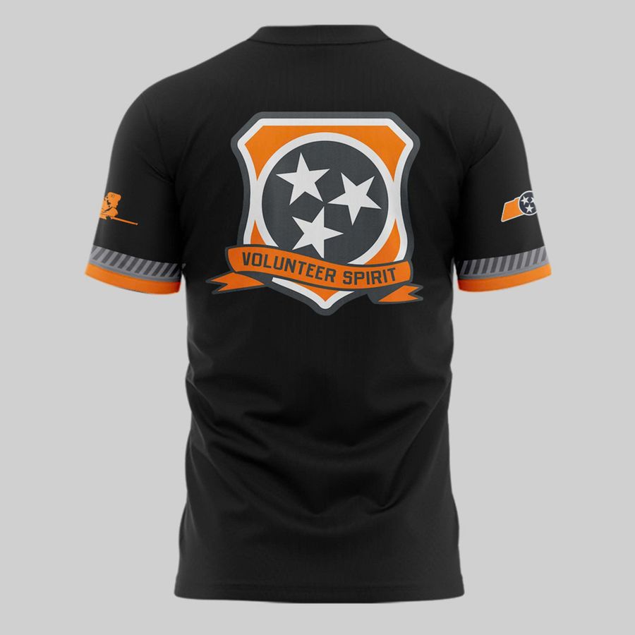 Special New Smoke Grey Tennessee Volunteers Spirit Patch Vols T-Shirt