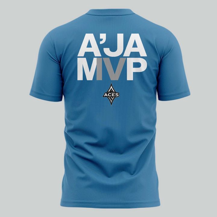 Speical New 4x M'VP A'ja Wilson Blue T-Shirt