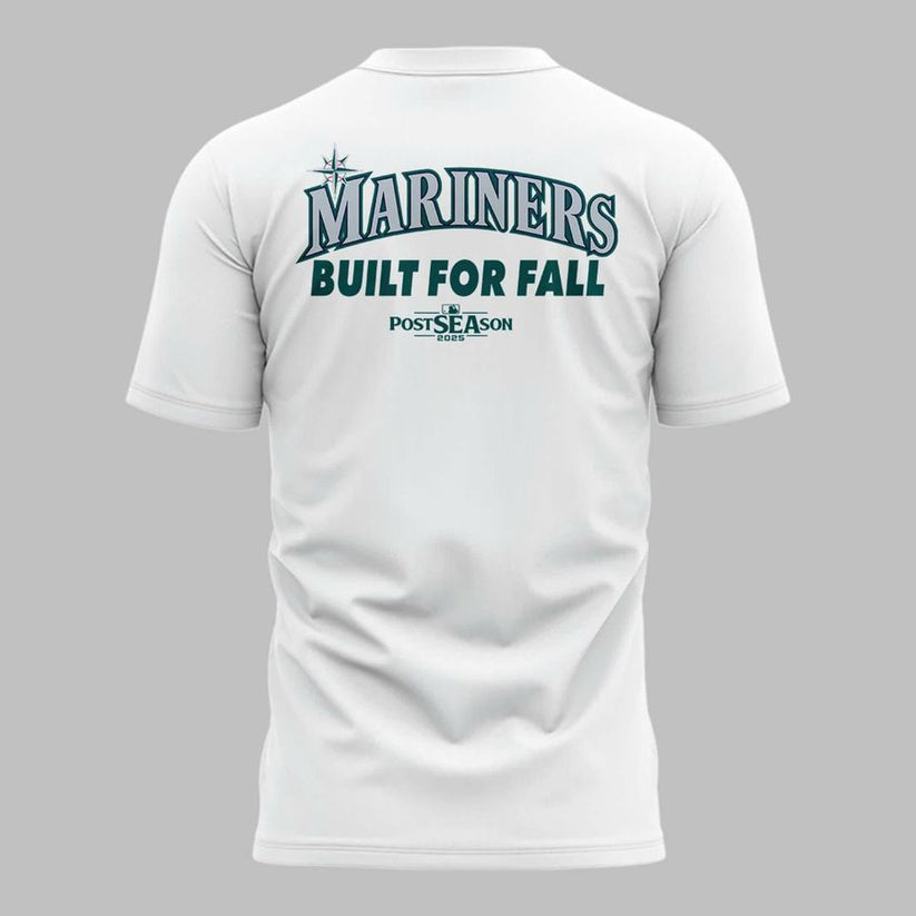 Seattle Mariners White 2025 Postseason T-Shirt - Limited Edition