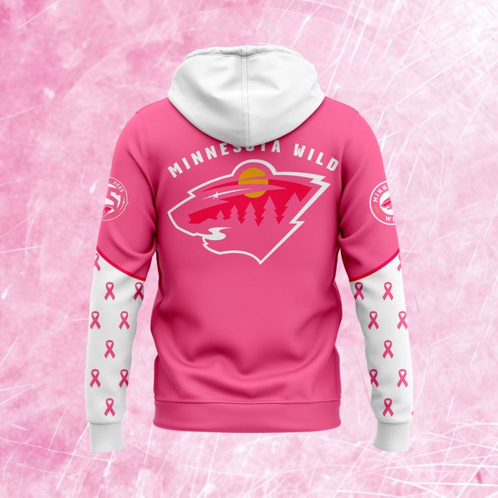 Limited Edition Minnesota Wild x Pink in the Rink Hoodie 2025