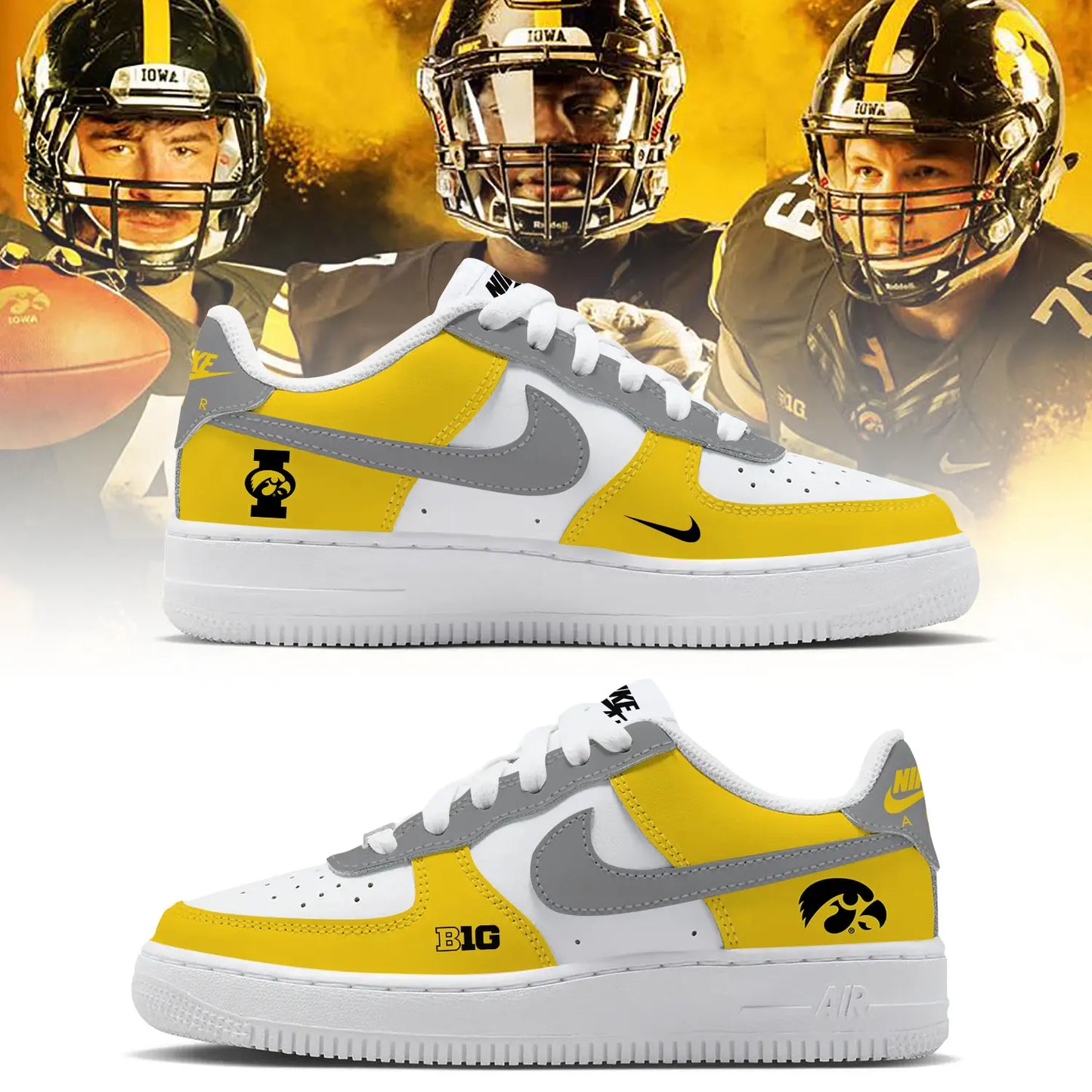 KNHQMGC Air Force Sneakers Yellow 2