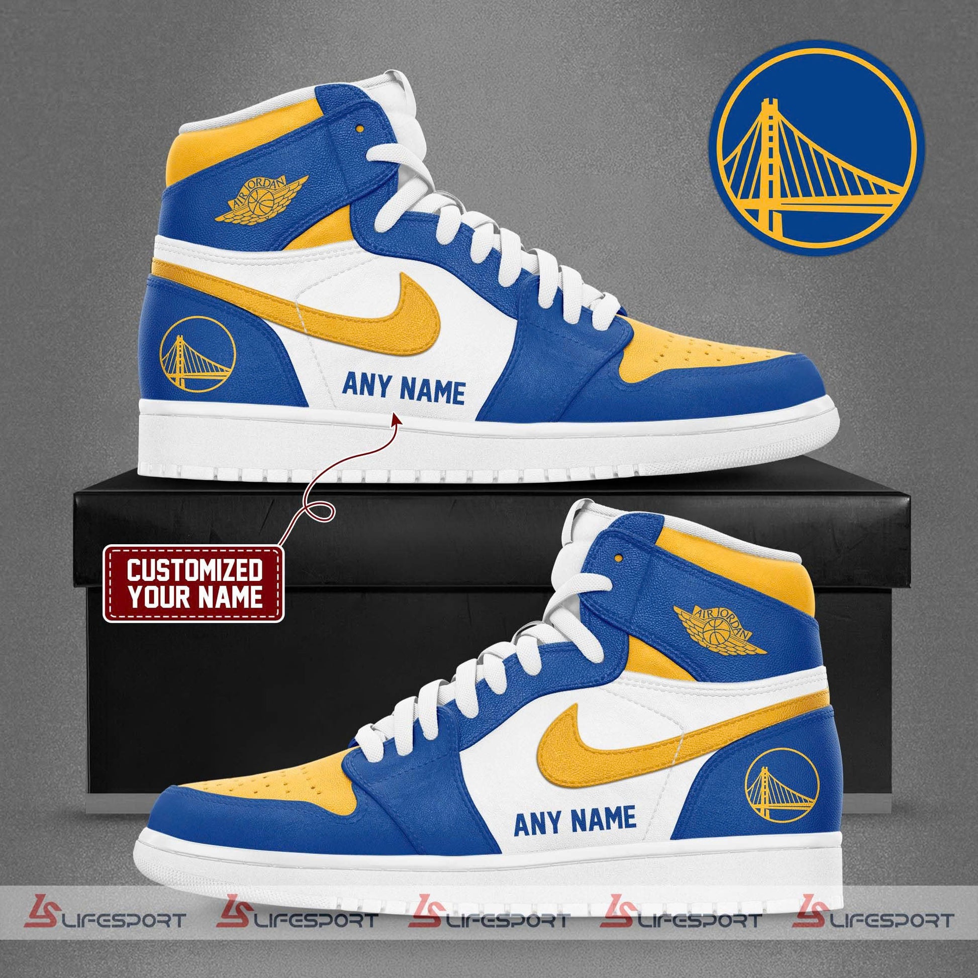 Special Edition 2024/25 Golden State Warriors  Air Jordan1 Shoes