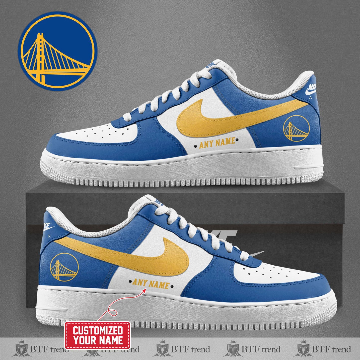 Special Edition 2024/25 Golden State Warriors New AF1 SNEAKER