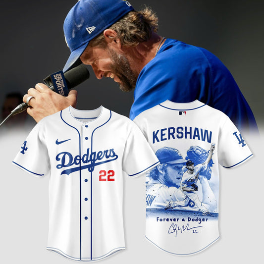 Forever a Dodger Baseball Jersey – Kershaw 22 Tee