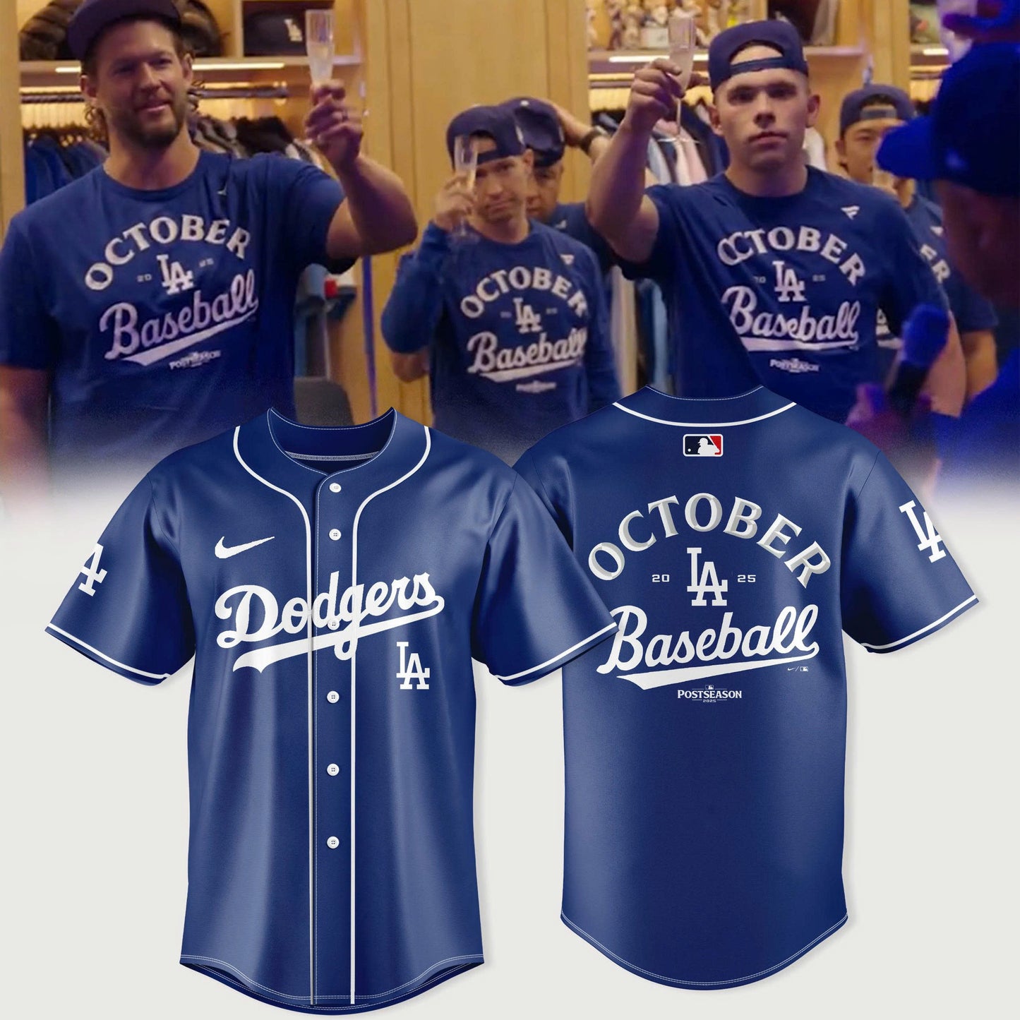 Los Angeles Dodgers Baseball Jersey NL West Division Champions