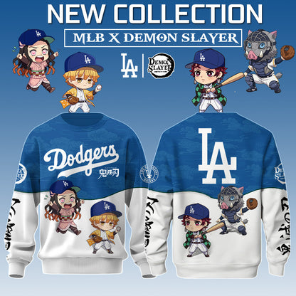 Los Angeles Dodgers MLB x Demon Slayer Special Edition Sweatshirt 2025