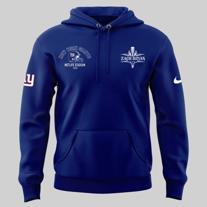 Exclusive Versio Zach Bryan x New York Giants Hoodie 2025