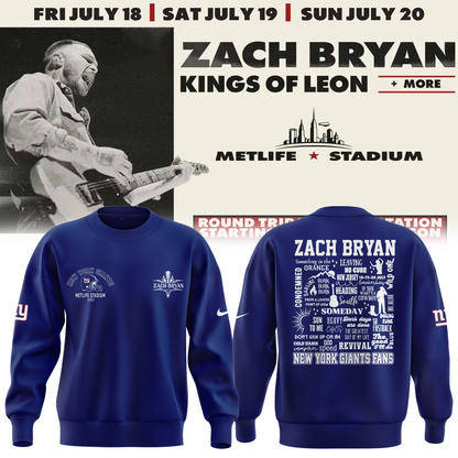 Exclusive Versio Zach Bryan x New York Giants Sweat 2025