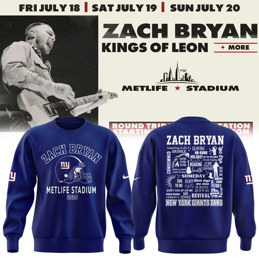 Exclusive Versio Zach Bryan x New York Giants Sweat 2025