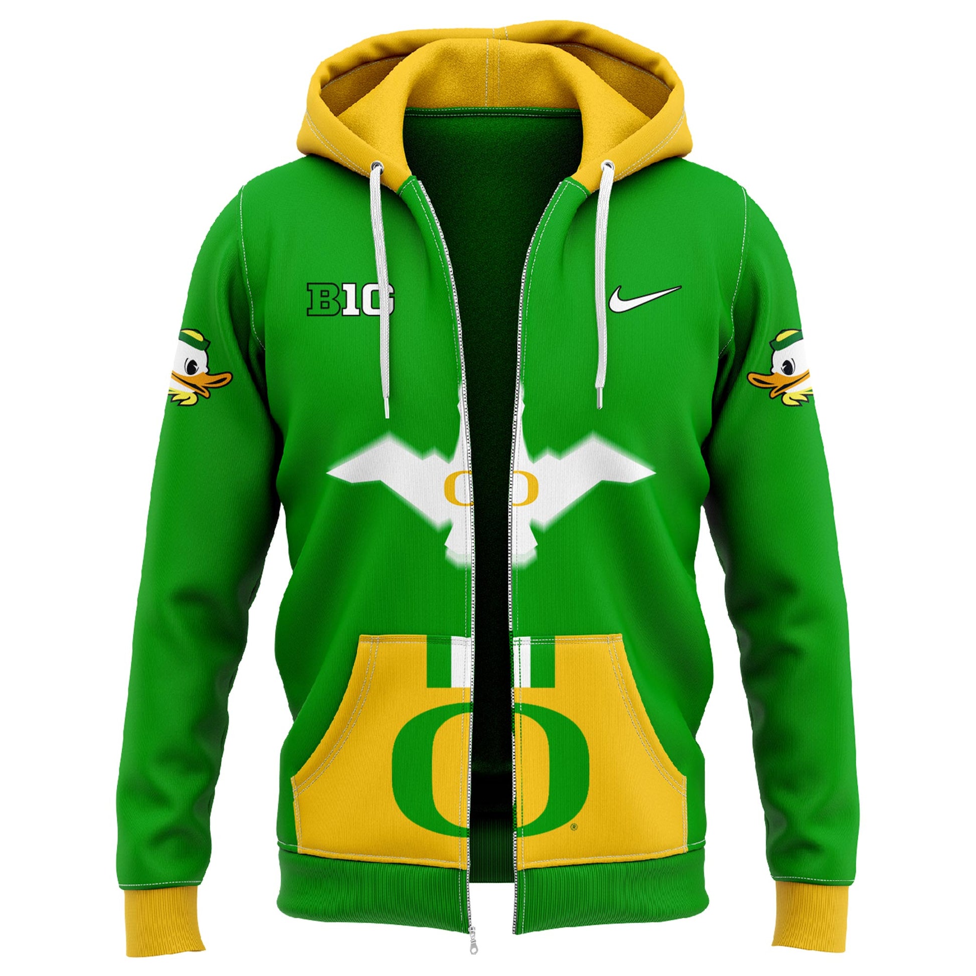 Oregon Ducks "Gang Green" Zip Hoodie 2024
