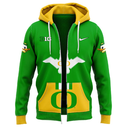 Oregon Ducks "Gang Green" Zip Hoodie 2024