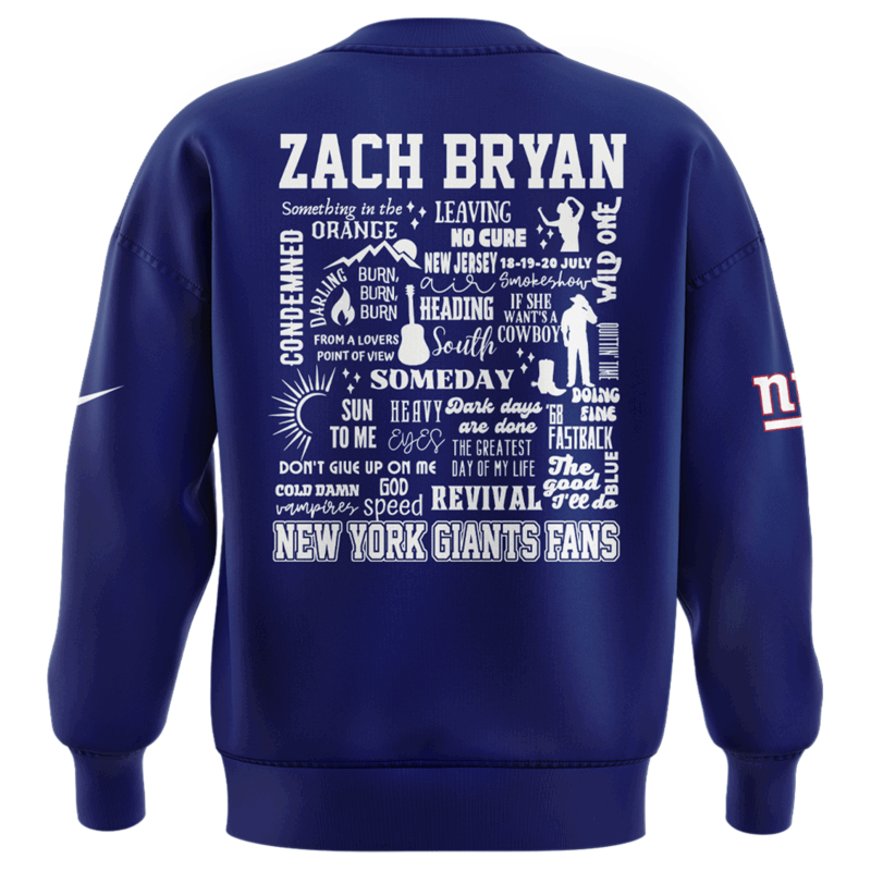 Exclusive Versio Zach Bryan x New York Giants Sweat 2025