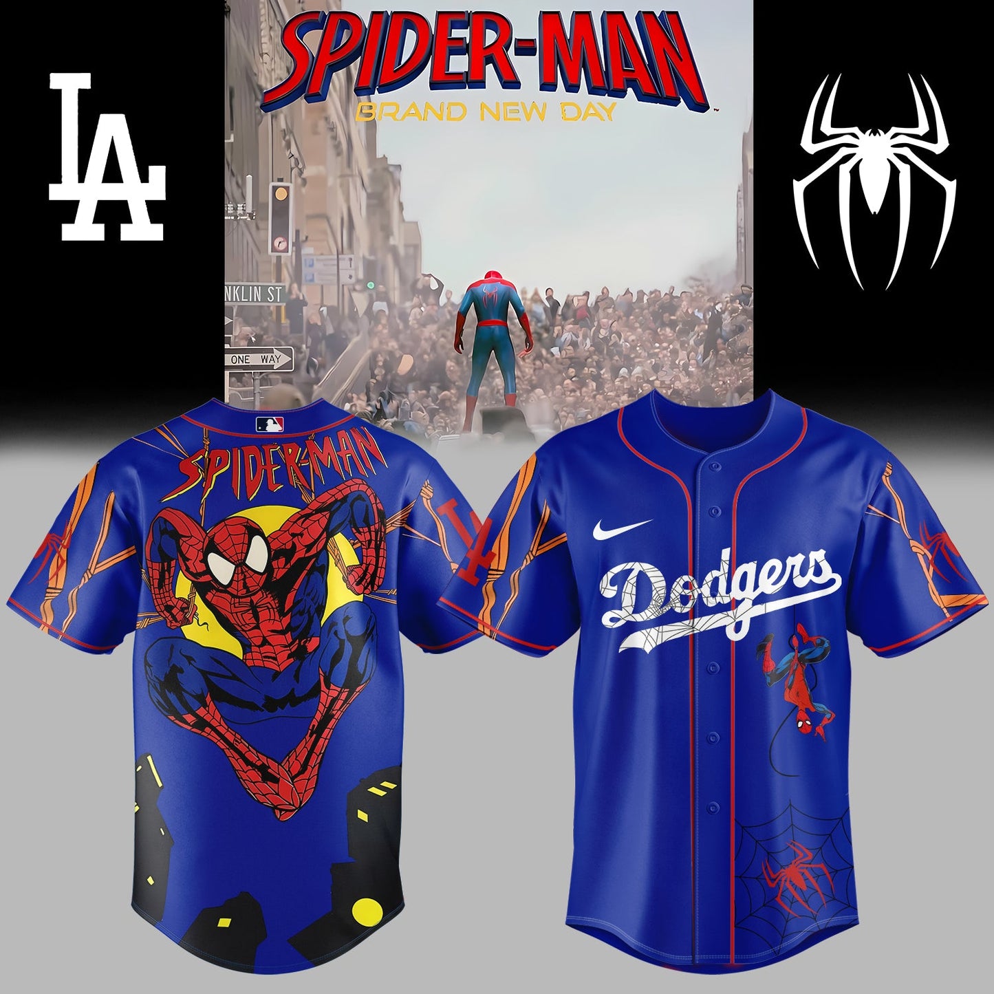 ____,,.Los Angeles Dodgers x Spider-Man: Brand New Day Jersey 2025