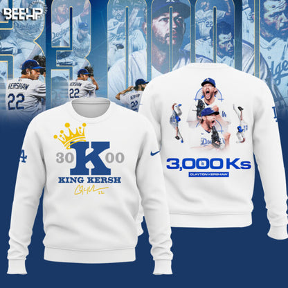 ..CLAYTON KERSHAW MAKES HISTORY AND JOINS THE 3,000 STRIKEOUT CLUB SHIRT