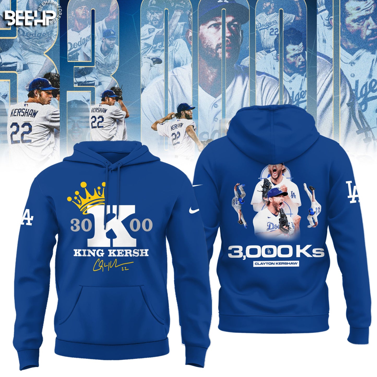 ..CLAYTON KERSHAW MAKES HISTORY AND JOINS THE 3,000 STRIKEOUT CLUB SHIRT
