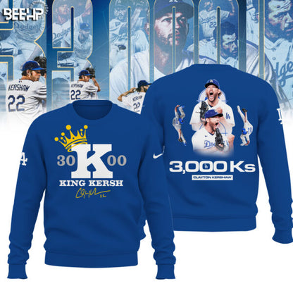 ..CLAYTON KERSHAW MAKES HISTORY AND JOINS THE 3,000 STRIKEOUT CLUB SHIRT