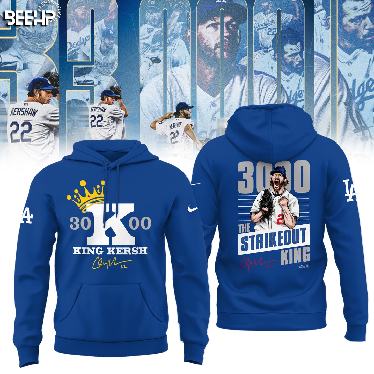 ..CLAYTON KERSHAW MAKES HISTORY AND JOINS THE 3,000 STRIKEOUT CLUB SHIRT