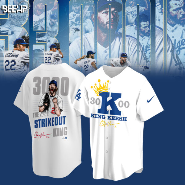 ..CLAYTON KERSHAW MAKES HISTORY AND JOINS THE 3,000 STRIKEOUT CLUB SHIRT