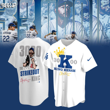 ..CLAYTON KERSHAW MAKES HISTORY AND JOINS THE 3,000 STRIKEOUT CLUB SHIRT