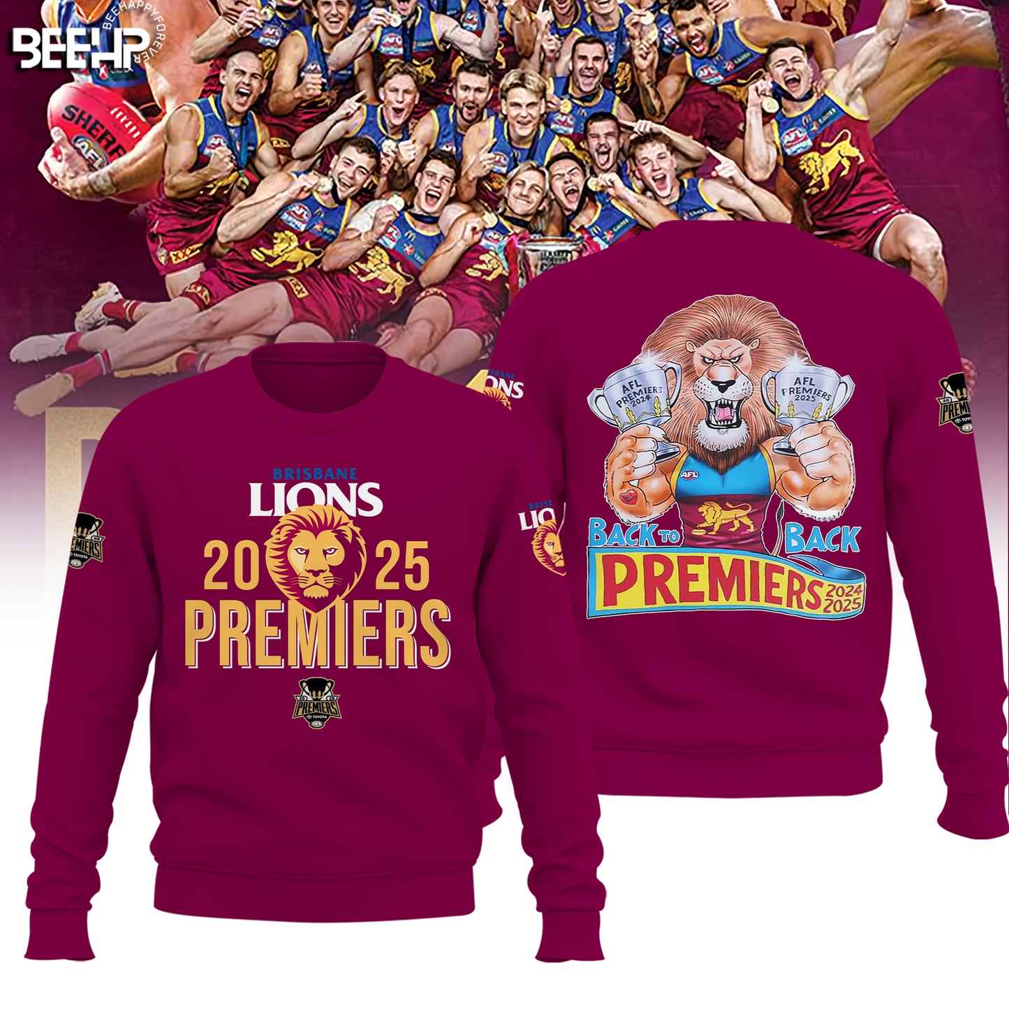 Brisbane Lions– AFL 2025 Champions Sweater v2