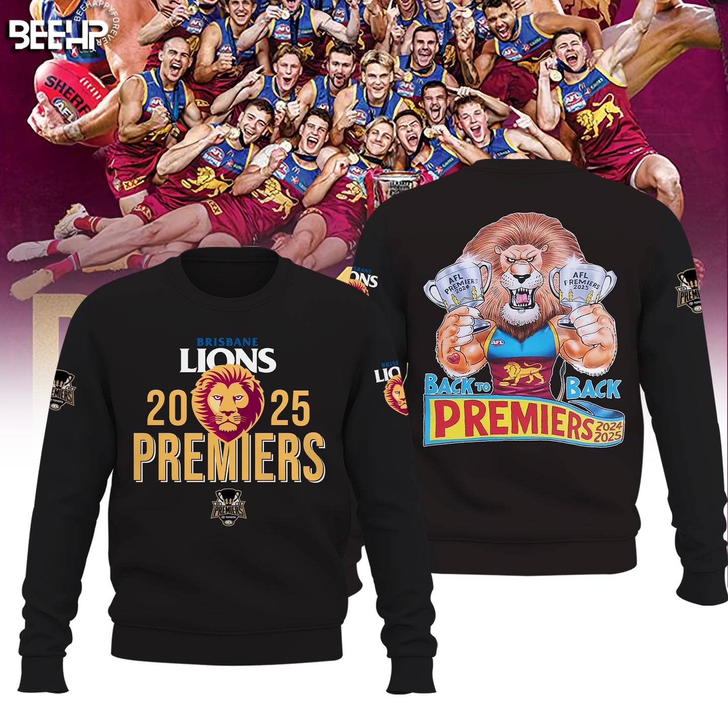 Brisbane Lions– AFL 2025 Champions Sweater v3