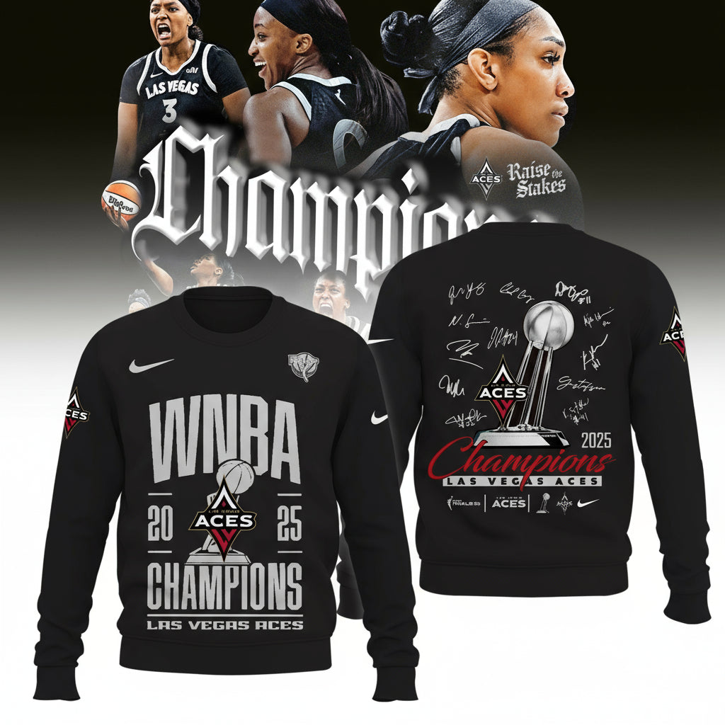 Las Vegas Aces 2025 WNBA Champions Limited Edition Sweatshirt