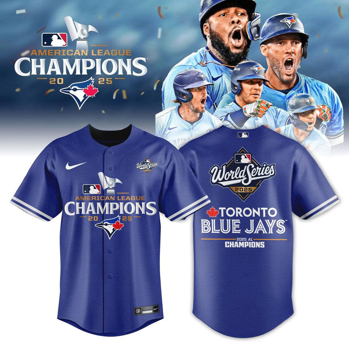 _ Toronto Blue Jays 2025 American League Champions Jersey