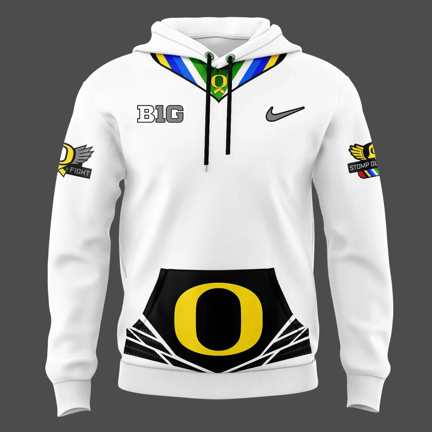 Oregon Ducks "Stomp Out Cancer" Heroes Hoodie