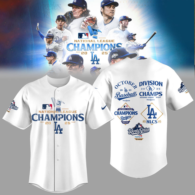 Los Angeles Dodgers NATIONAL LEAGUE CHAMPIONS 2025 Jersey