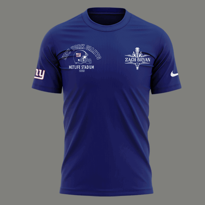 Exclusive Versio Zach Bryan x New York Giants Tshirt 2025