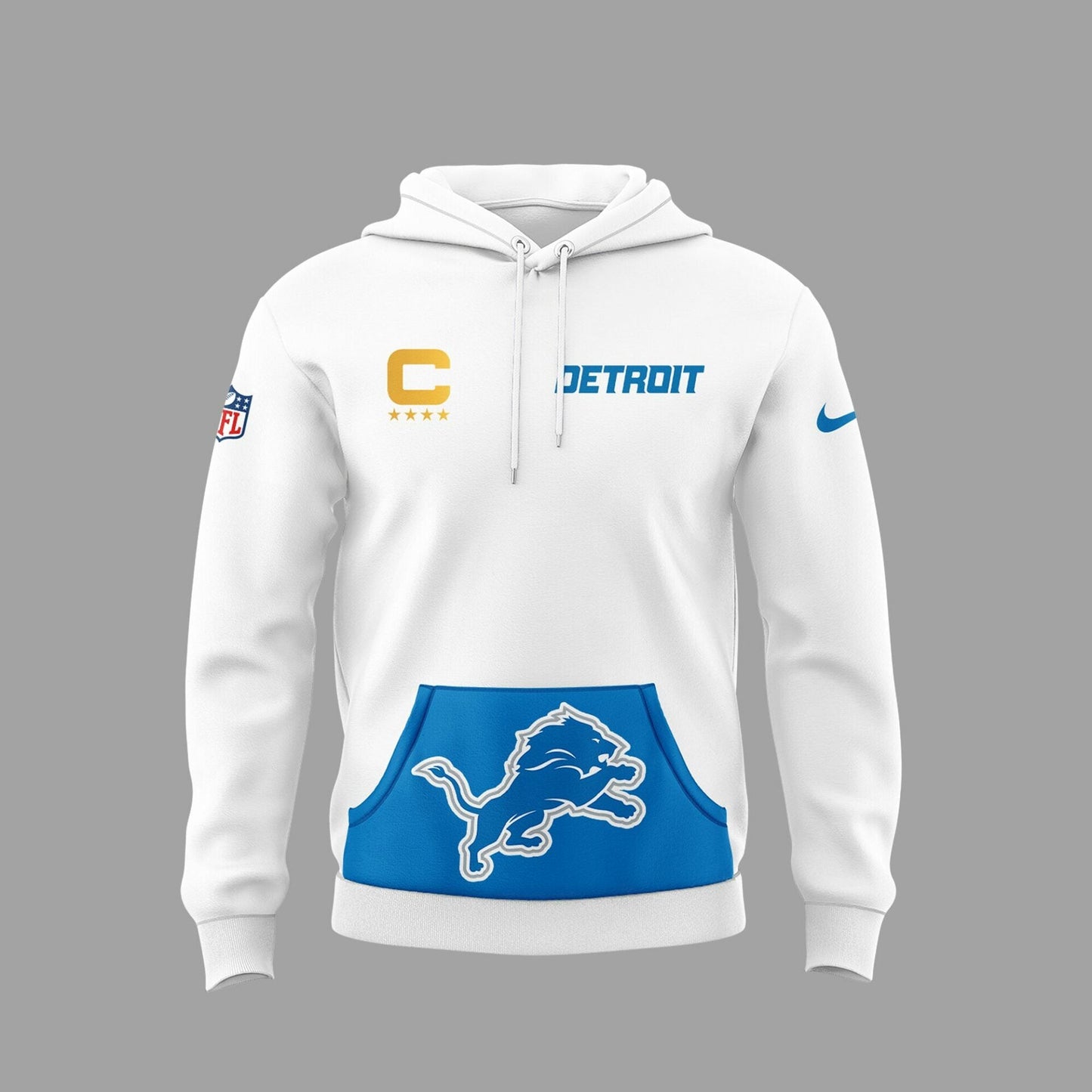 D.Lions 2024 Limited "The 313" White Hoodie