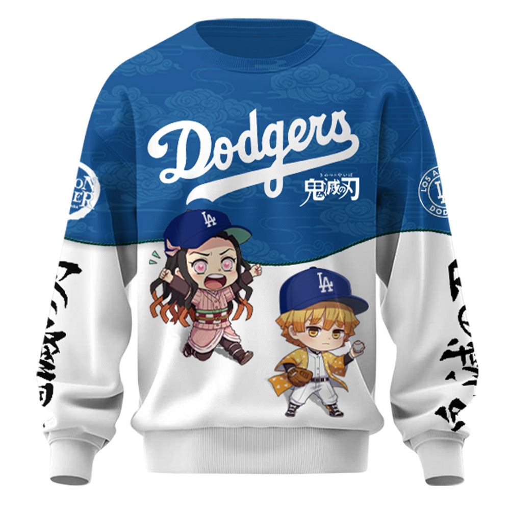 Los Angeles Dodgers MLB x Demon Slayer Special Edition Sweatshirt 2025