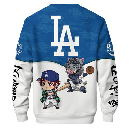 Los Angeles Dodgers MLB x Demon Slayer Special Edition Sweatshirt 2025