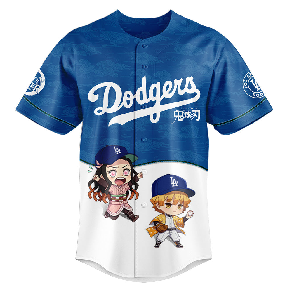 .Los Angeles Dodgers MLB x Demon Slayer Special Edition Jersey 2025