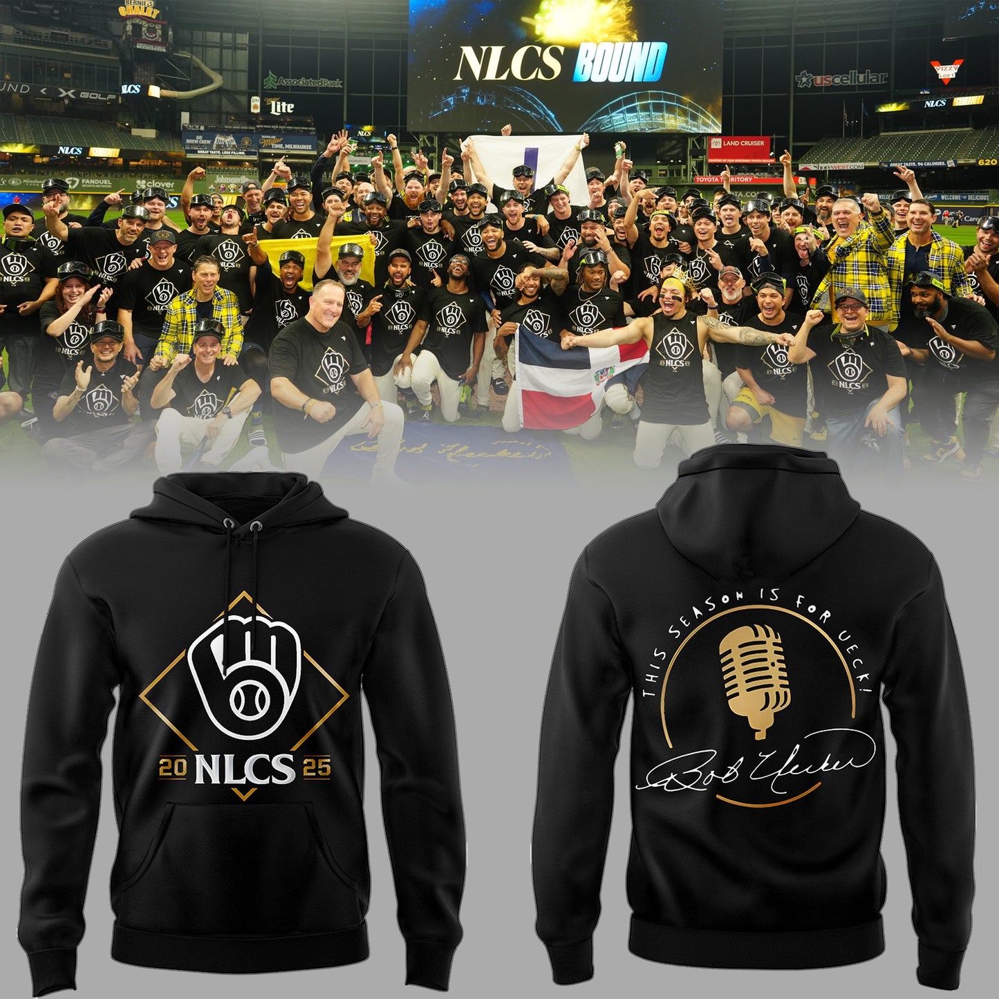 [One special Crew] Milwaukee Brewers NLCS – This Season is for UECK Hoodie