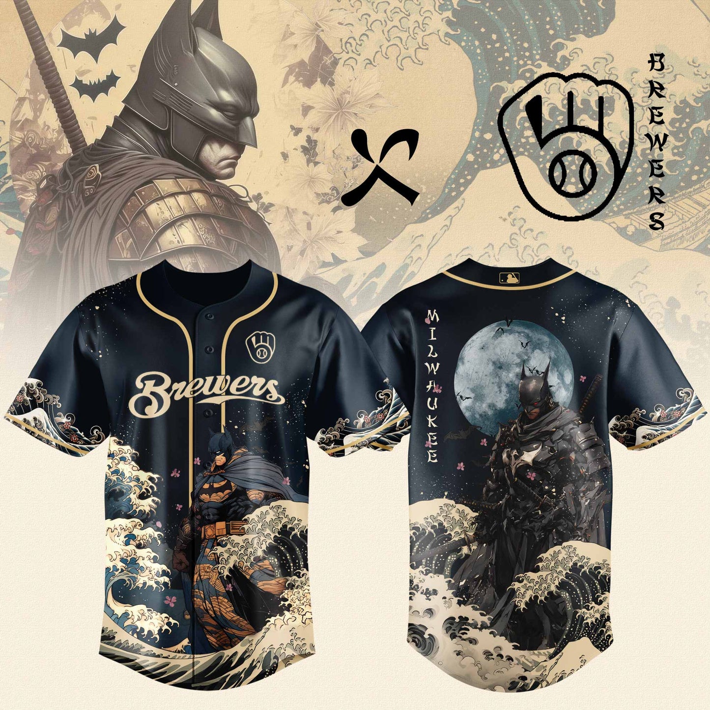 Milwaukee Brewers x Batman Night Limited Edition Jersey 2025
