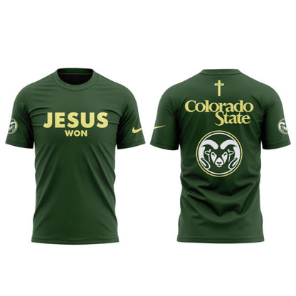 Colorado State Football Jesus Won 2025 Combo Shirt