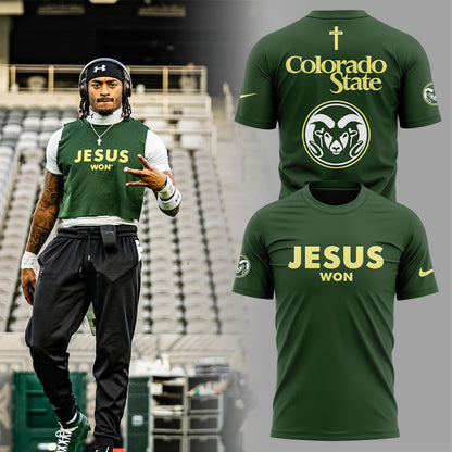 Colorado State Football Jesus Won 2025 Combo Shirt