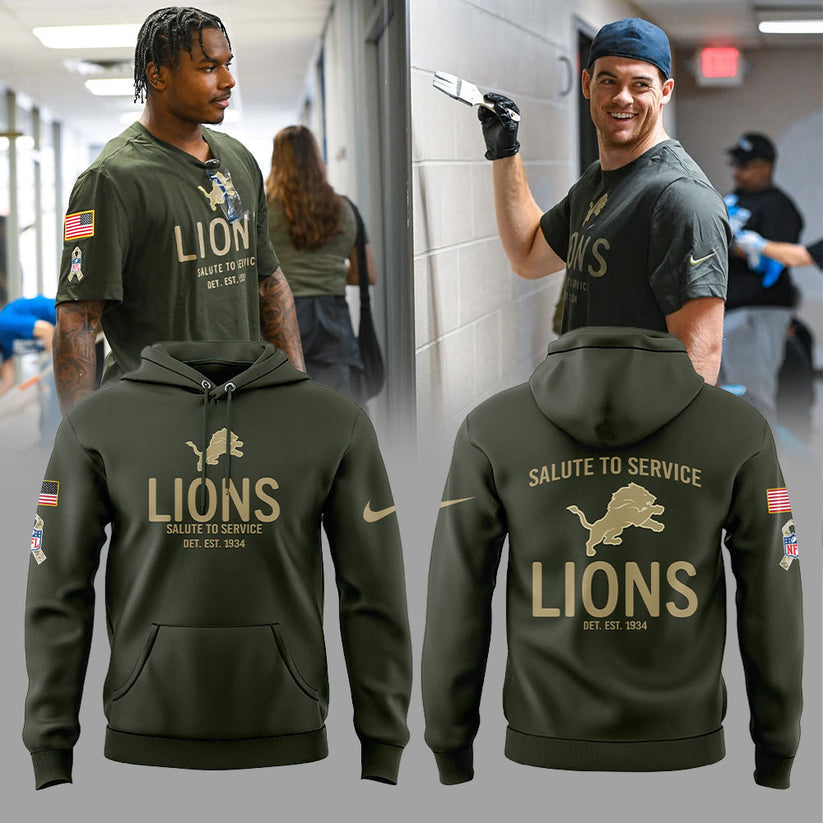 D.Lions Salute to Service 2025 Combo Hoodie