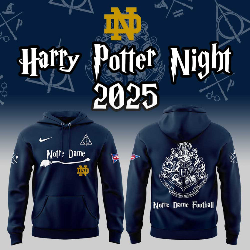 Limited Edition N Dame Football Harry Potter Night 2025 Hoodie