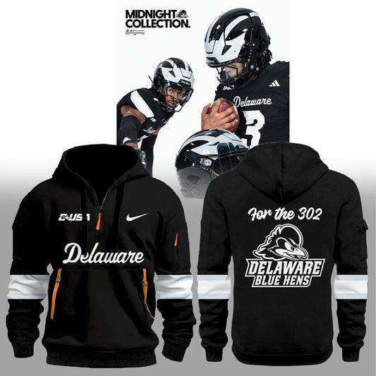 . Delaware Fightin  Midnight Collection Combo Zip 1/4 Hoodie