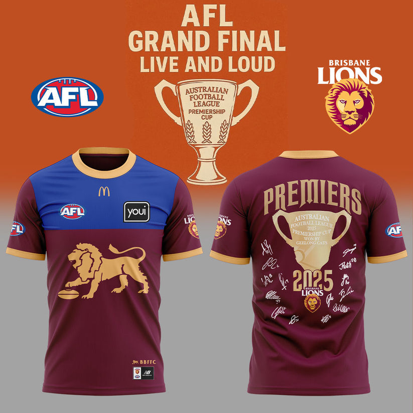Brisbane Lions – AFL 2025 Champions Tshirt