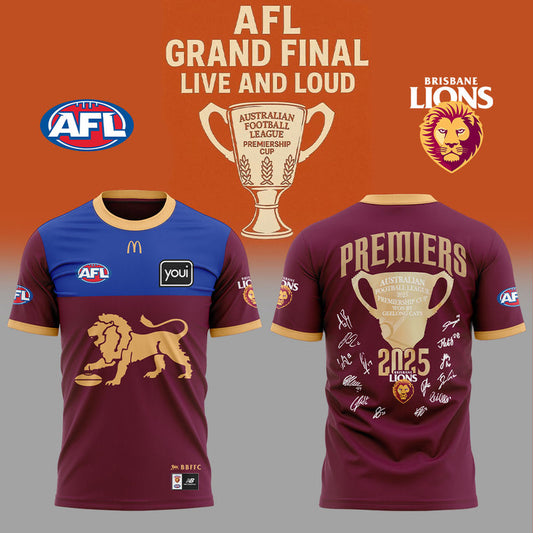 Brisbane Lions – AFL 2025 Champions Tshirt