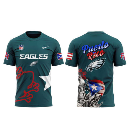 Philadelphia Eagles Puerto Rico Heritage Limited Combo T-Shirt