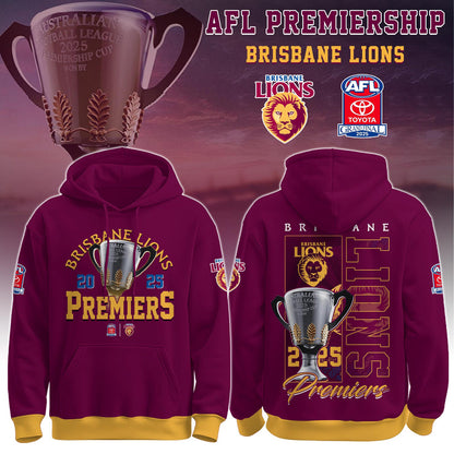 Brisbane Lions– AFL 2025 Champions Hoodie