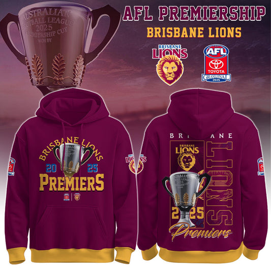 Brisbane Lions– AFL 2025 Champions Hoodie