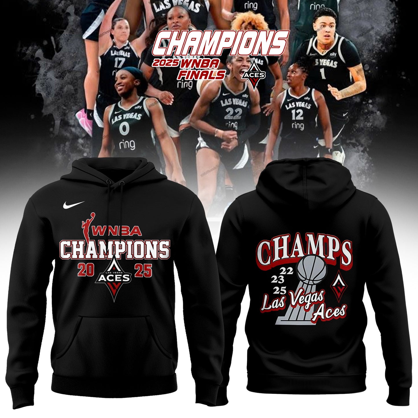 _ Las Vegas Aces Back on Top — Aces 2025 Champions Hoodie
