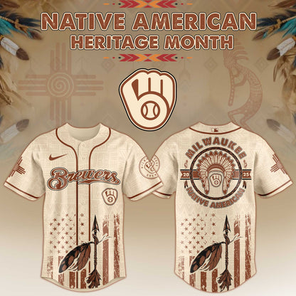 Milwaukee Brewers x Native American Heritage Month Limited Edition Jersey 2025