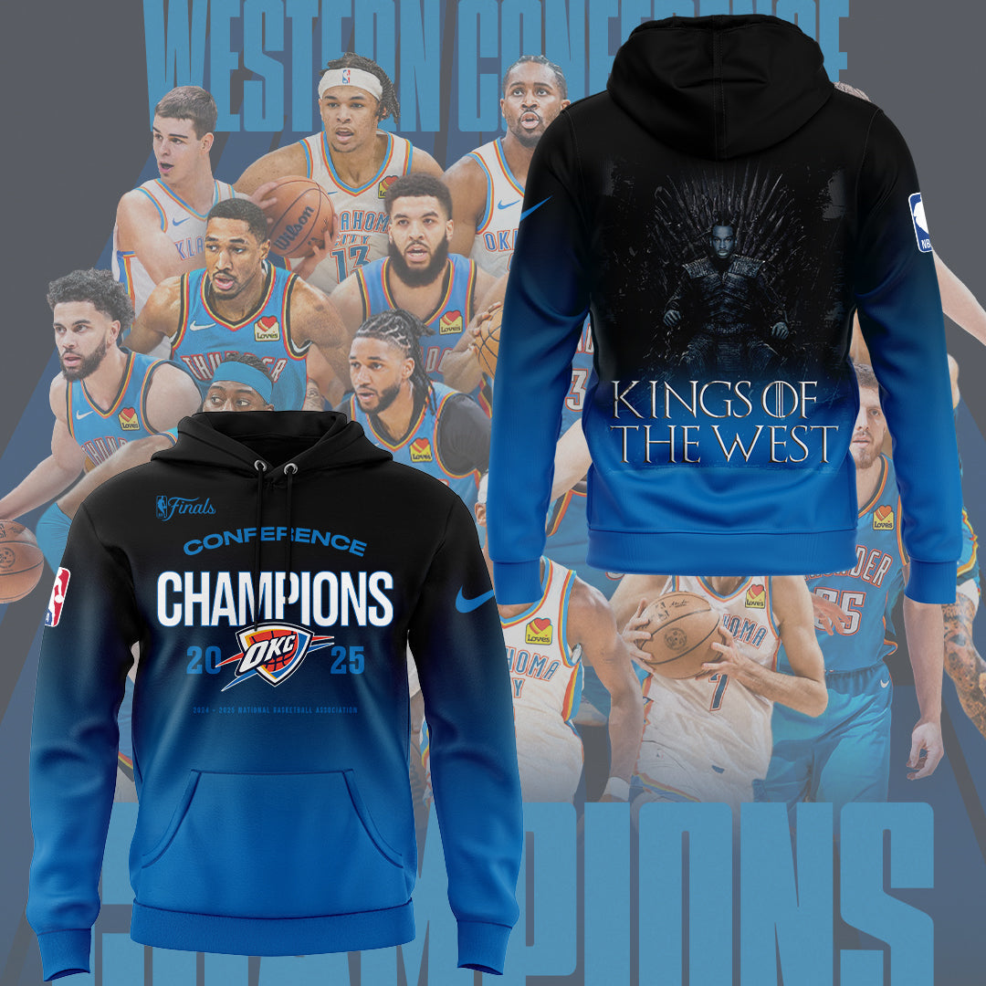 Limited Edition OKC Thunder Western Conference Champions 2025 Hoodie